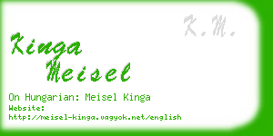 kinga meisel business card